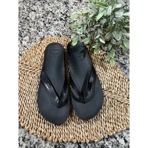 REEF CUSHION COURT WOMENS BLACK SANDALS SIZE 9